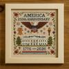 Anniversary of America Counted Embroidery Art Full Embroidery Thread Art Needlework Cotton Embroidery Craft Home Wall Decor