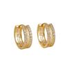 Fashion Commute Ear Cuff for Women, Zircon Inlaid Great Wall Motif Earring with 14K Gold Plated Finish