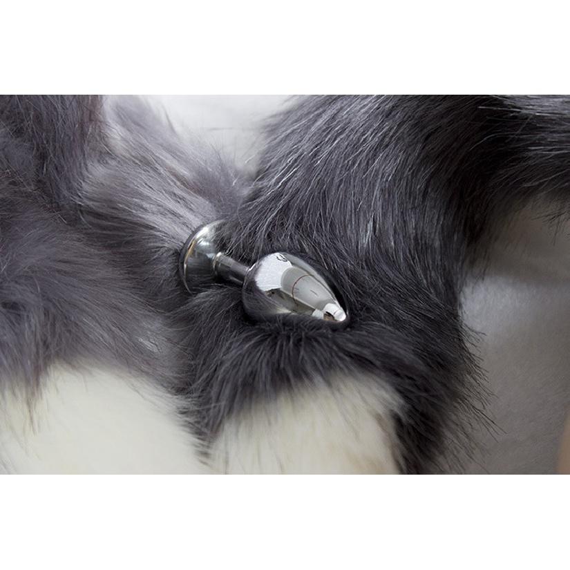 Silica Gel Anal Plug Fox Tail Anal Leker Erotisk Anus Toy Butt Plug Sexleketøy for kvinner og menn Sexy Butt Plug Voksen