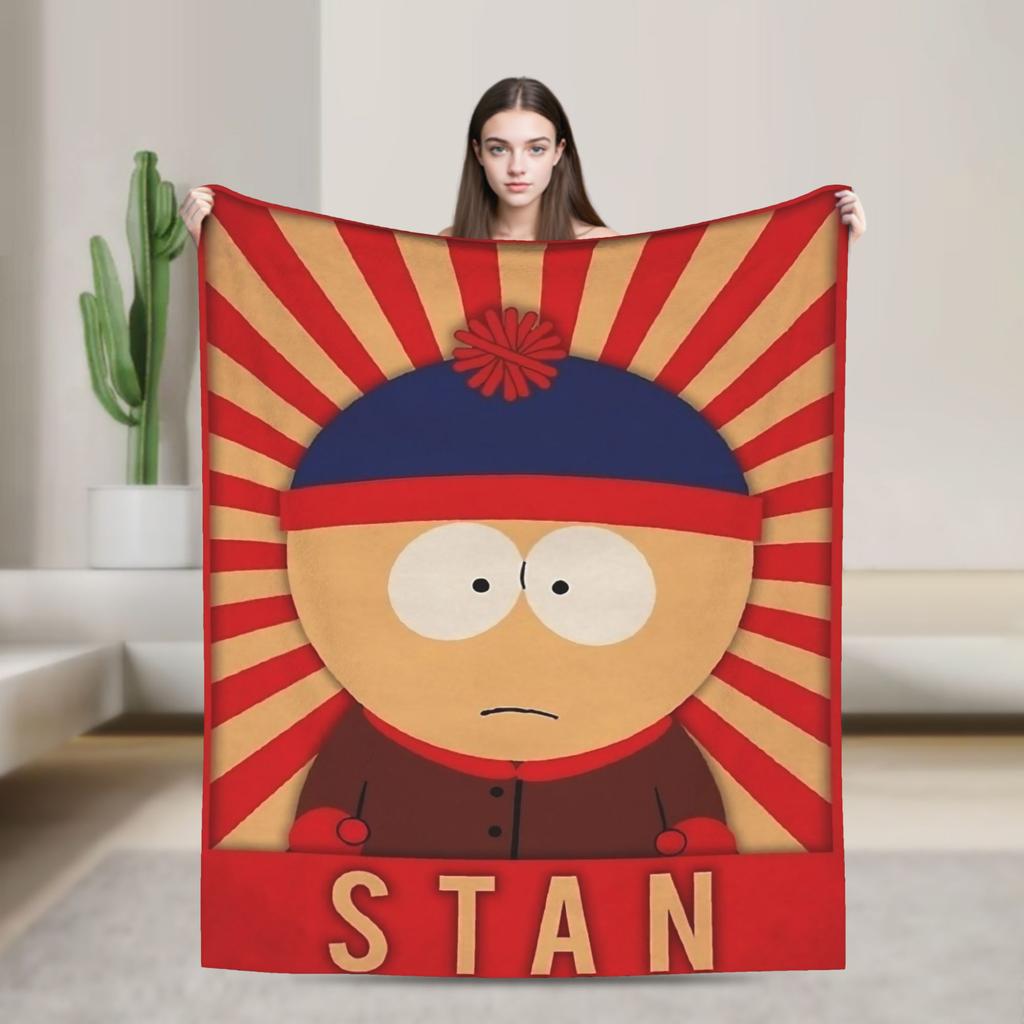 Souths Parks Mr. Hankey Christmas Blanket Flannel Textile Decor Breathable Super Soft Throw Blankets for Bedding Couch Quilt