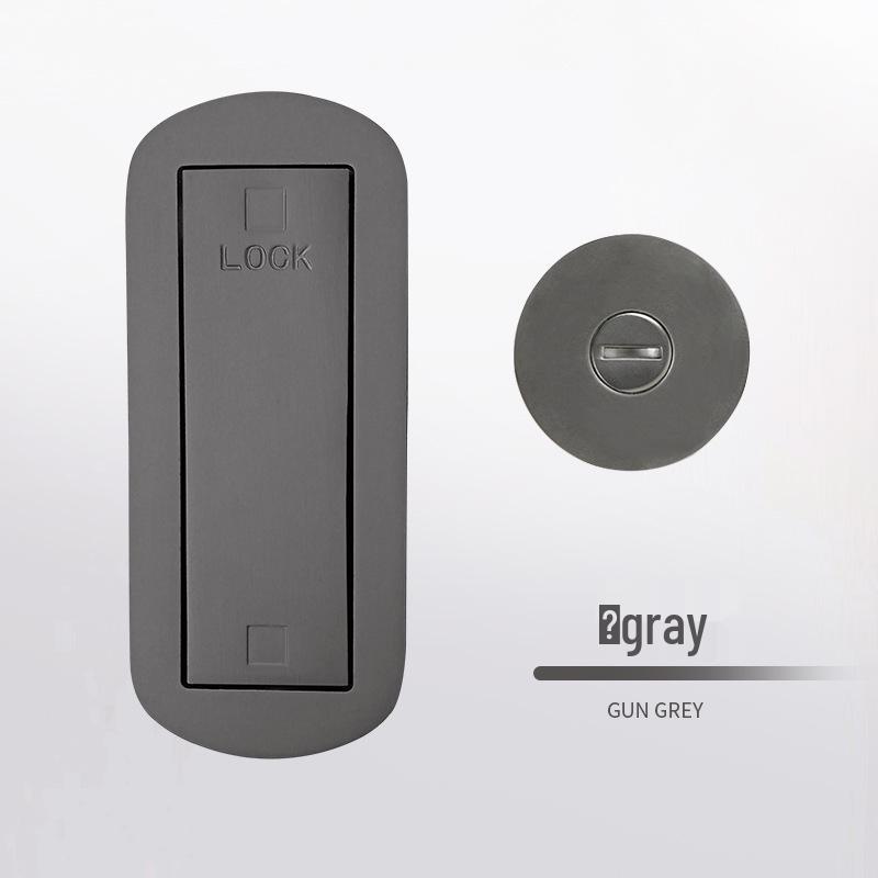 Invisible Track Two-Way Buffer Wheel Sliding Door Hardware for Glass/Wood Doors