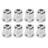 8PCS Guitar String Ferrule Alloy Compact Bass Through Body Buckle for Replacement
