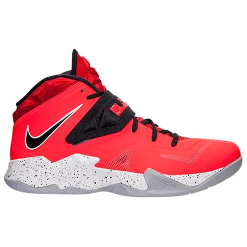 New Nike Zoom Soldier 7 Basketball Shoes Men Mid Top Red/Black 599264-602
