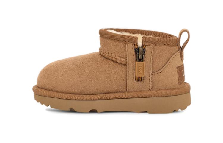 UGG Kids Ultra-Mini Leather Boots 1130750T-CHE 22