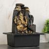 Polyresin Table Top Indoor Outdoor Water Fall Fountain with LED Lights Home Decor Decoration Gift Gifting Items