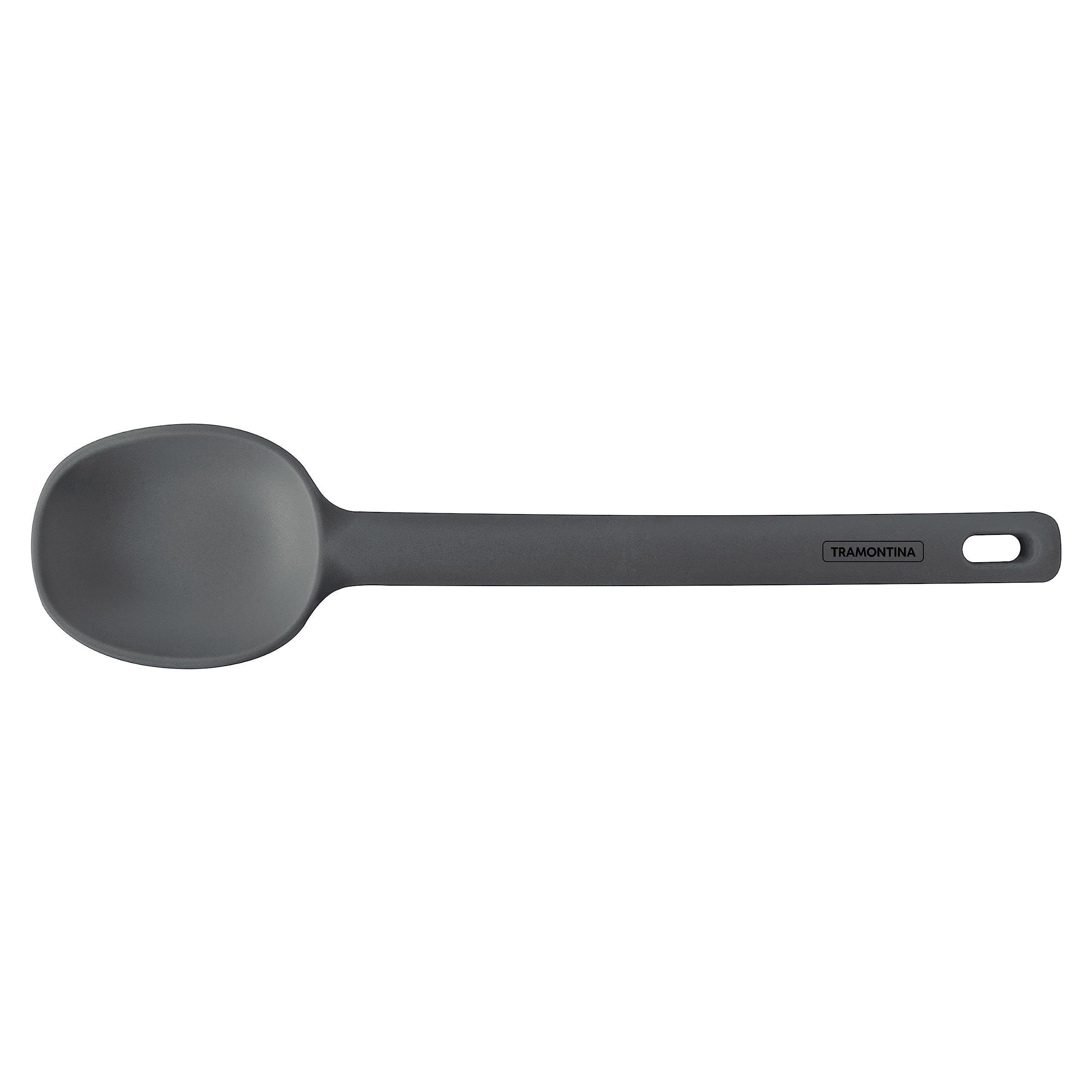 

Tramontina Molde Serving Made in Product TRAMONTINA Spoon, 28cm, Gray, Silicone, Spatula, Ladle, Heat-Resistant, Dishwasher-Safe, Brazil, Code сірий колір