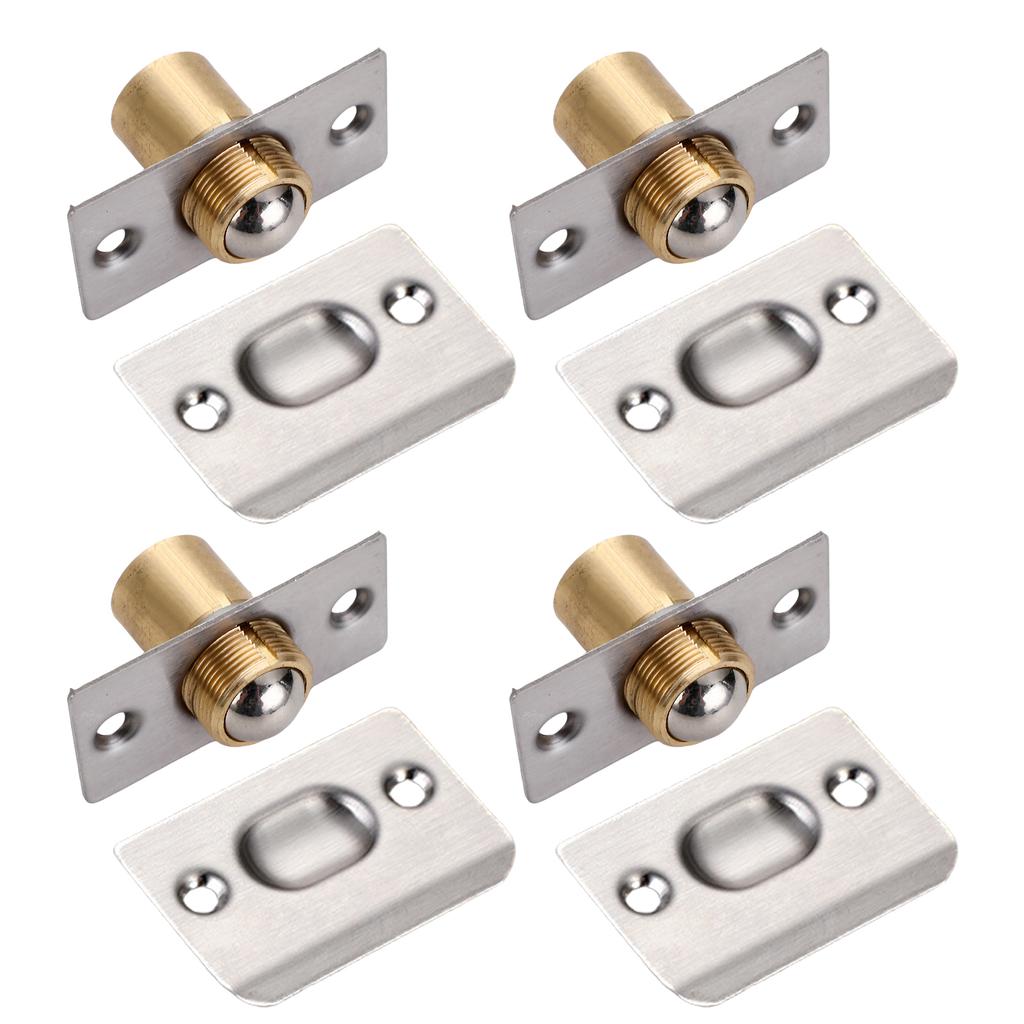 4Pcs Magnetic Balls Door Catches Adjustable Concealed Latches Closet Door Balls Catches Replacement French Door Lock