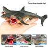 Three-Headed Shark & Megalodon Marine Life Model Toy Ornament