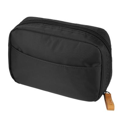 VOCOSTE Large Capacity Makeup Portable Makeup Bag for and Coin Black and Red Pouch, Women, Lipstick, Powder, Purse,