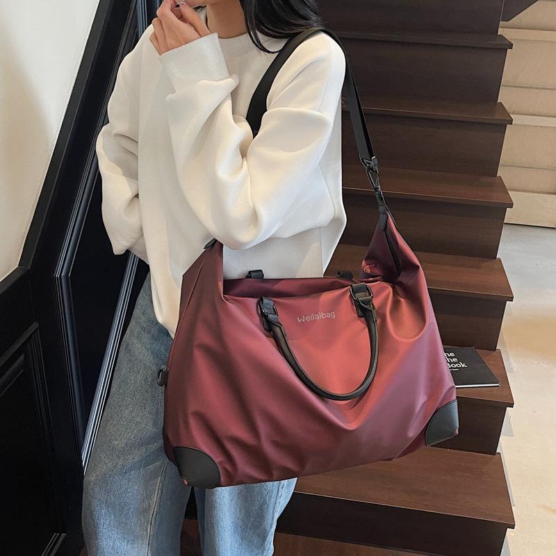 Large Capacity Travel Gym Bag with Luggage Handle Attachment - Wet/Dry Separation, Business Trip & Yoga Ready