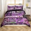 Set Biancheria da Letto Decorativo a Tema Pesca e Caccia per Bambini, Dimensioni Matrimoniale, Copripiumino per Ragazzi, Decorazione Camera da Letto Adolescenti, Set da 3 Pezzi, Senza Piumone