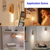 LED USB Night Light Magnetic Wall Lamp Kitchen Cabinet Closet Motion Sensor Light Home Staircase Room Bedside Table Move Lamp