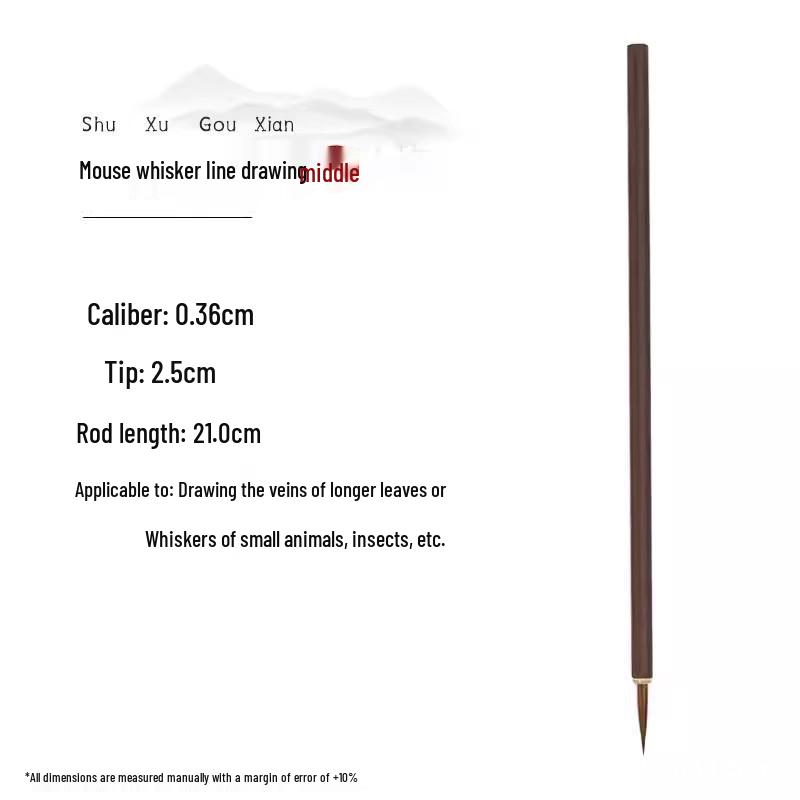 Chinese Painting Brush Set: Wolf Hair Line Drawing Brushes for Gongbi, Flower, and Bird Art