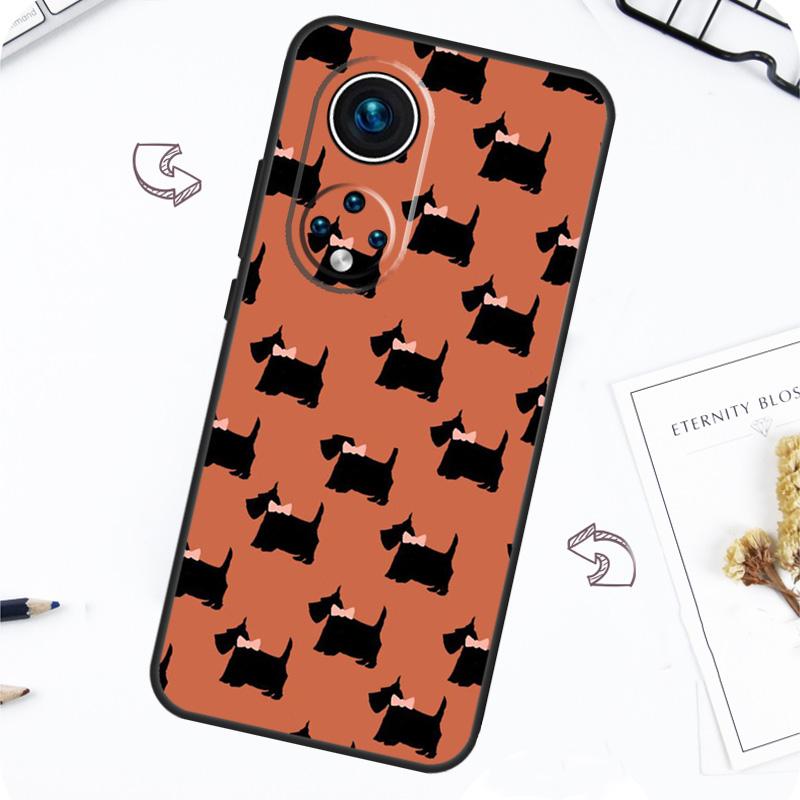 Scottish Terrier Pattern Case For Honor Magic 7 5 6 Pro Honor 200 Pro X9b X9a X8b X8a X8 X9 X9c 50 70 90 Lite Cover
