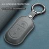 Echtes Leder Auto Schlüsselanhänger Hülle Gehäuse Fernbedienung Passend für Leapmotor T03 S01 C11 C01 T03 S01 C11 B10 Automobil Intelligente Smart Key Fob Abdeckung