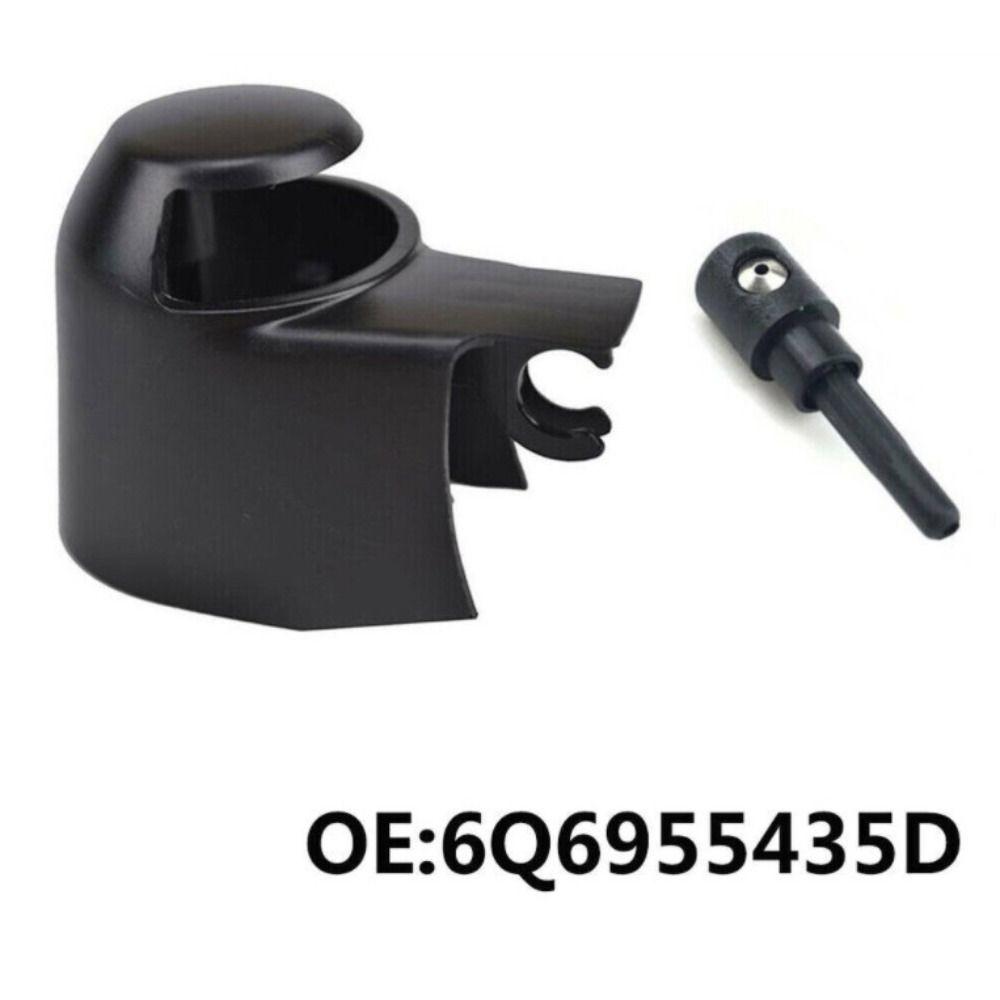 

2004 - 2014 Задний стеклоочиститель 6Q6955435D Черный форсунка стеклоочистителя Крышка гайки шайбы для VW MK5 Golf /Passat /Caddy /Tiguan Touran