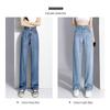 Women's 2023 Summer Blue Tencel Wide-Leg Floor-Length Jeans