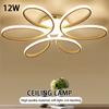 Household LED Chandelier 12W Modern Style Ceiling Lamp Three Colors Flower Design Ceiling Lights Super Bright for Corridor Stair