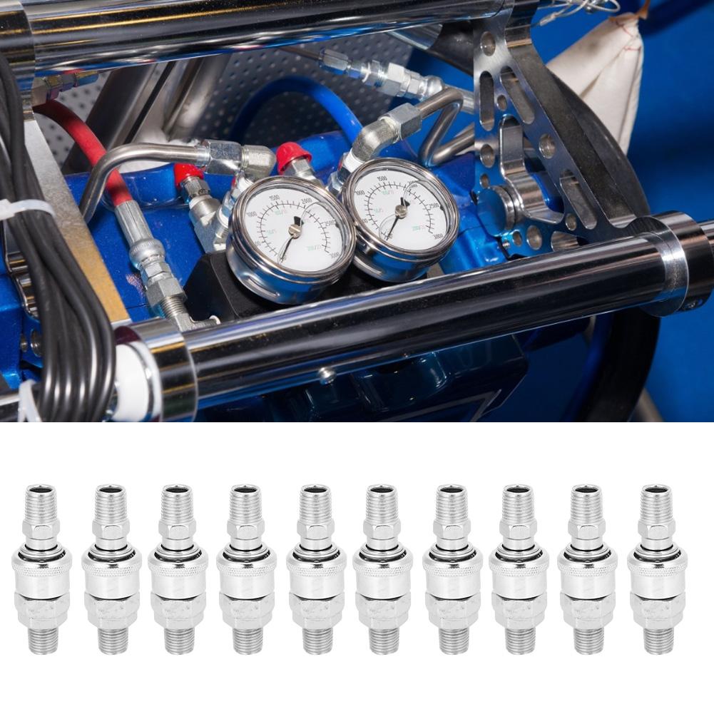 10Pcs Air Compressor Connector Barb SelfLocking CType Male Female Quick Release for PU Hose