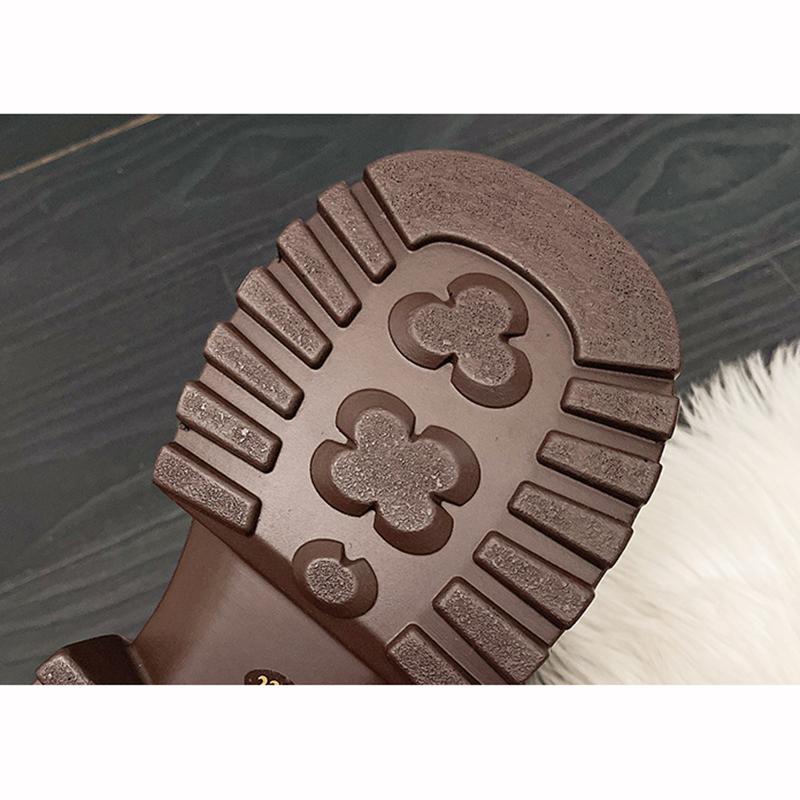 Women Retro Loafers Spring Increase Thick Sole Shoes Lace Up Outdoor Work Platform Shoes