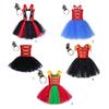 Girls Tutu Dress with Headband Glittering Princess Dress Holiday Clothes Circus Ringmasters Costume for Party