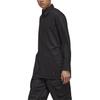 Y-3 Solid Color Pointed Collar Fitted Long Sleeve Shirt Unisex Shirts Black H63025