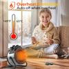 1500W Electric Space Heater with 90 Adjustable Angle, Overheat Protection, Heater for Garage, Office, Indoor Use