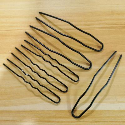 5 pezzi/lotto Grandi Fermagli Metallici a Forma di U Fermagli per Capelli Fermagli per Capelli da Ballerina Neri Fermagli per Styling dei Capelli Fermagli per Chignon per Donne Ragazze
