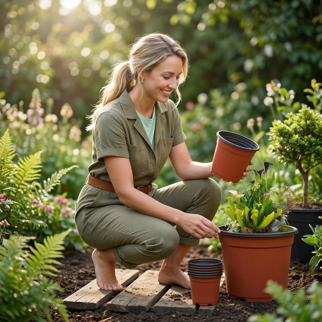 Tvåfärgade plantbrickor, 50 brickor per förpackning, Plastblomkrukor med dräneringshål, Lämpliga för trädgårdsarbete inomhus och utomhus.
