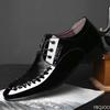 Large Size Men's Leather Shoes Casual Business Dress Shoes Versatile Comfort Wedding Loafers High Quality Lace Up Male Footwear