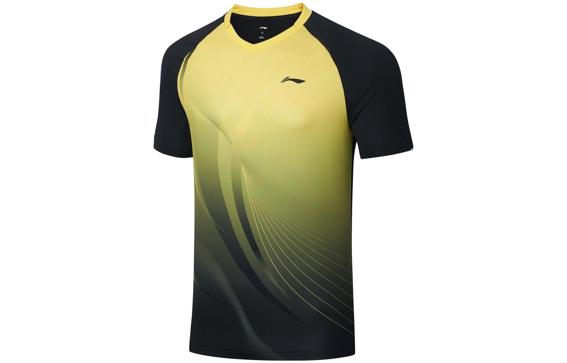 Li Ning Table Tennis Collection T Shirt Unisex Bright Yellow/Black AAYT031-5 L