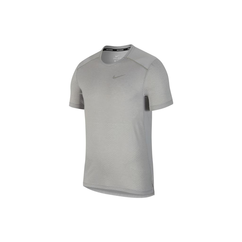 Nike T Shirts Men's Gray Crew Neck Moderate Straight Fit BV4693-077