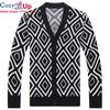 Cozy Up Cardigan Pánsky sveter Klasické svetre s kešu kvetmi Kabát Pletené vrchné oblečenie