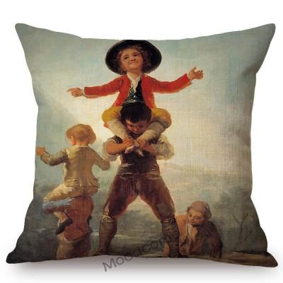 Francisco Goya Most Famous Art Painting Antique Christian Virgin Maria Sofa Throw Pillowcase Bible Store Cushion Cover Case