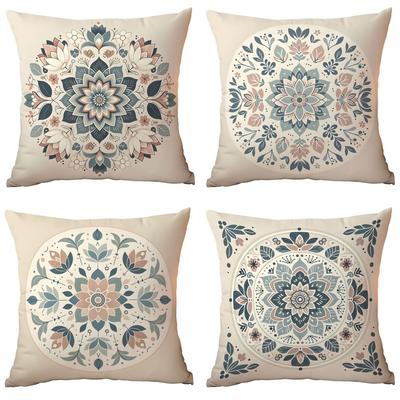 Mandala Ethnic Style Pillowcase Polyester Printed Home Sofa Bed and Breakfast Cushion Pillowcase