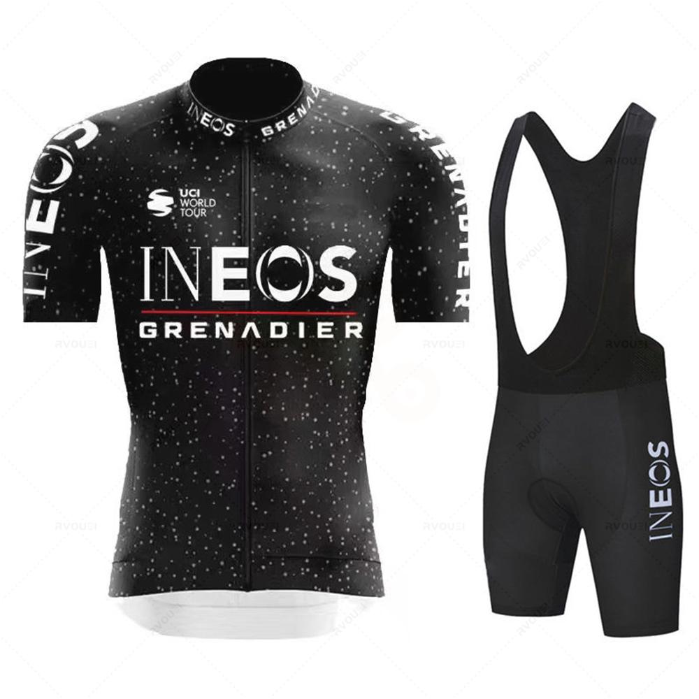 

2026 INEOS Pro Team Велосипедный Комплект Джерси Летний Дышащий Дорожный Велосипедный Костюм Форма для Велосипеда Велосипедная MTB Одежда Новый Спортивный Велосипедный Комплект S