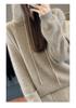 100% Reine Wolle Damen Locker Gestrickter Hoodie - Herbst/Winter 2025