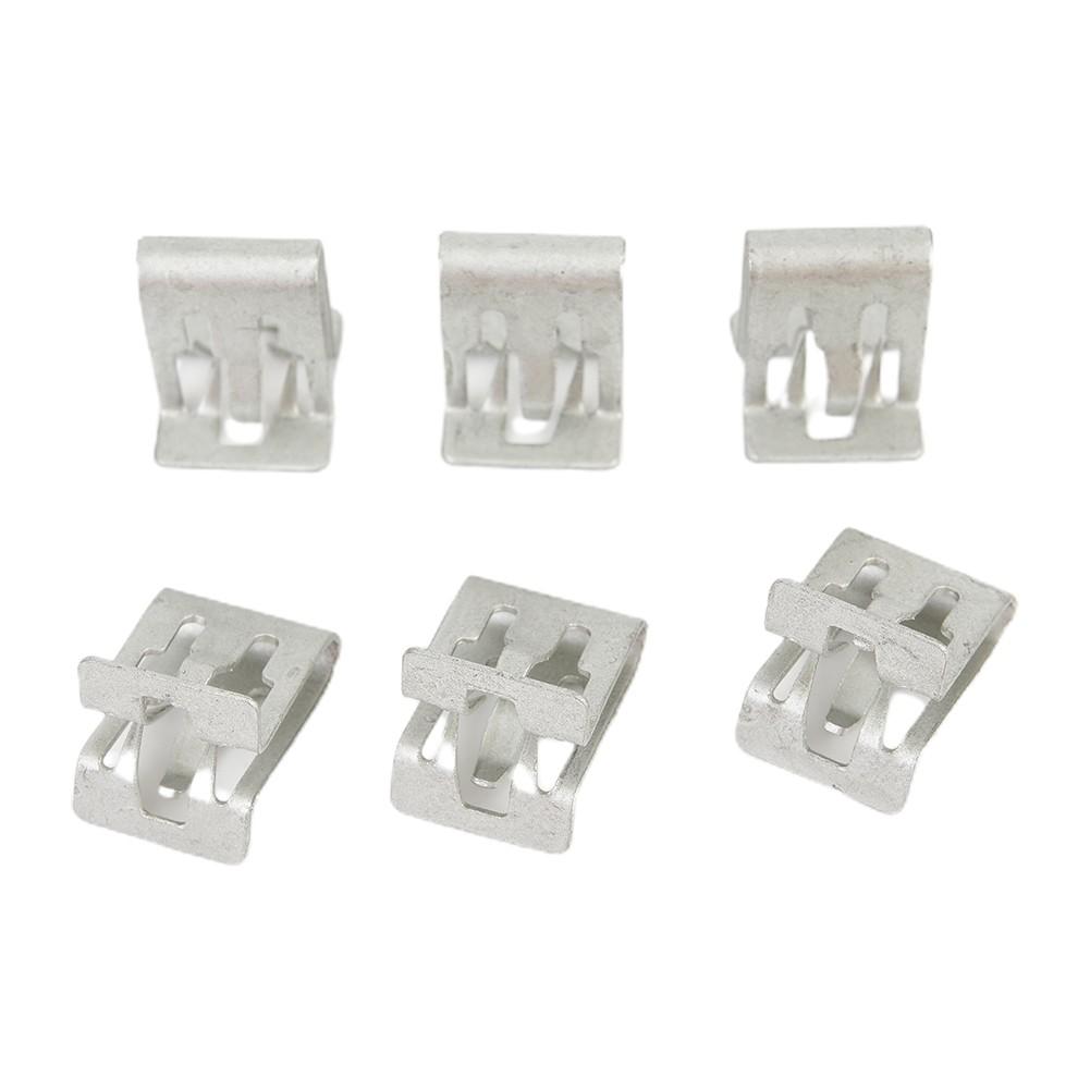 Parts Retainer Clip Replacement Silver Vehicle 10pcs/kit
