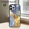 Funny S-Sun Moon Face Phone Case For iPhone17,16,15,14,13,12,11 Plus,Pro Magnetic with Magsafe Wireless Charging
