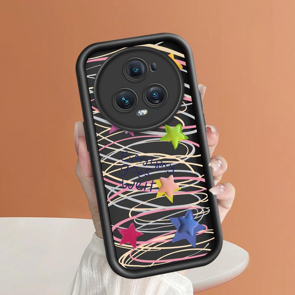 Soft Silicone Square Ladder Printing Pattern Phone Casing Full Cover Camera Shockproof Protection Rubber Case for Huawei Honor