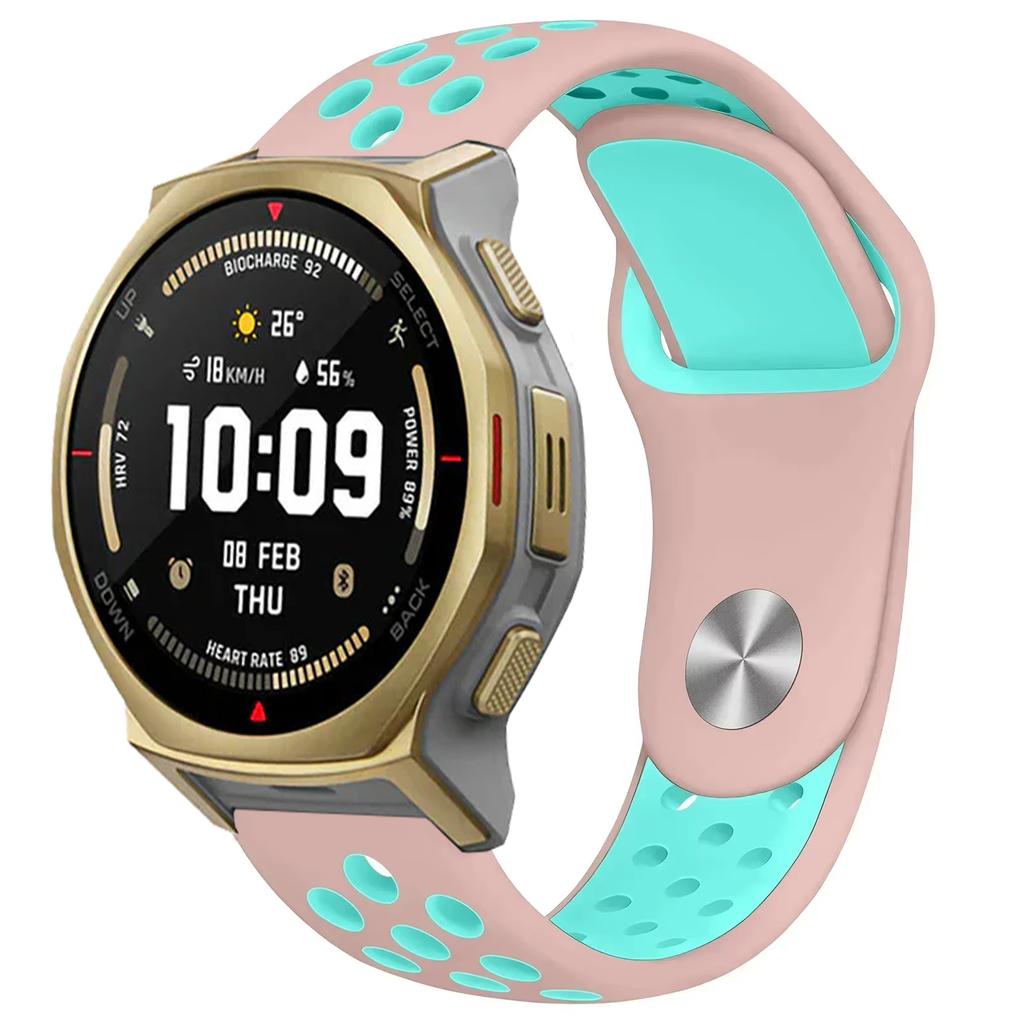 Cinturino in Silicone da 20mm 22mm per Amazfit T-Rex3 Pro 48mm 44mm Helio Balance 2 1 Braccialetto Amazfit Active 2 Bip 6 5 GTR 4 3