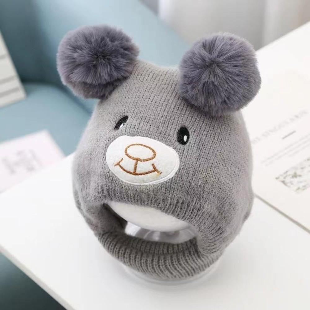 Plush Baby Winter Hats Coldproof Newborn Cap Cute Warm Bonnet Kids