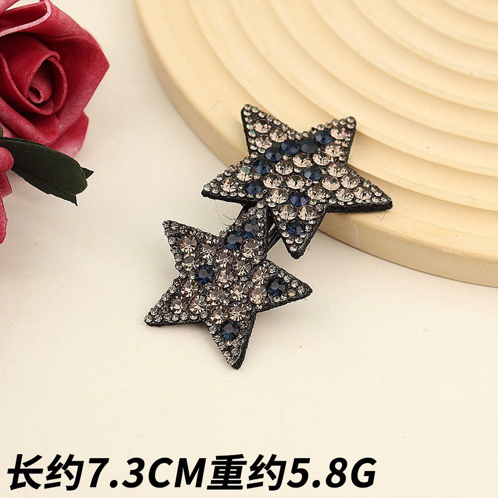 Cute Shiny Rhinestone Hairpins Women Girls Hair Clips Bobby Pin Barrettes Accessories Hairgrips Headdress Headwear Ornament