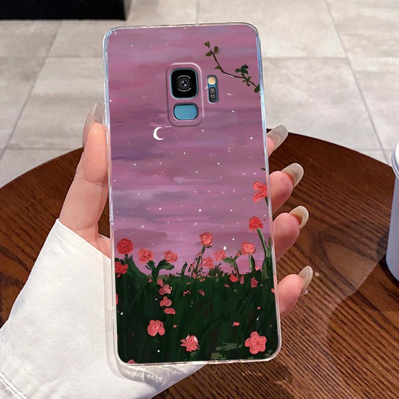 Casing For Samsung Galaxy S9 Case Samsung S9 Plus S9+ Back Cover Aesthetic Fashion Cute Cat Soft Silicone Transparent Phone Case