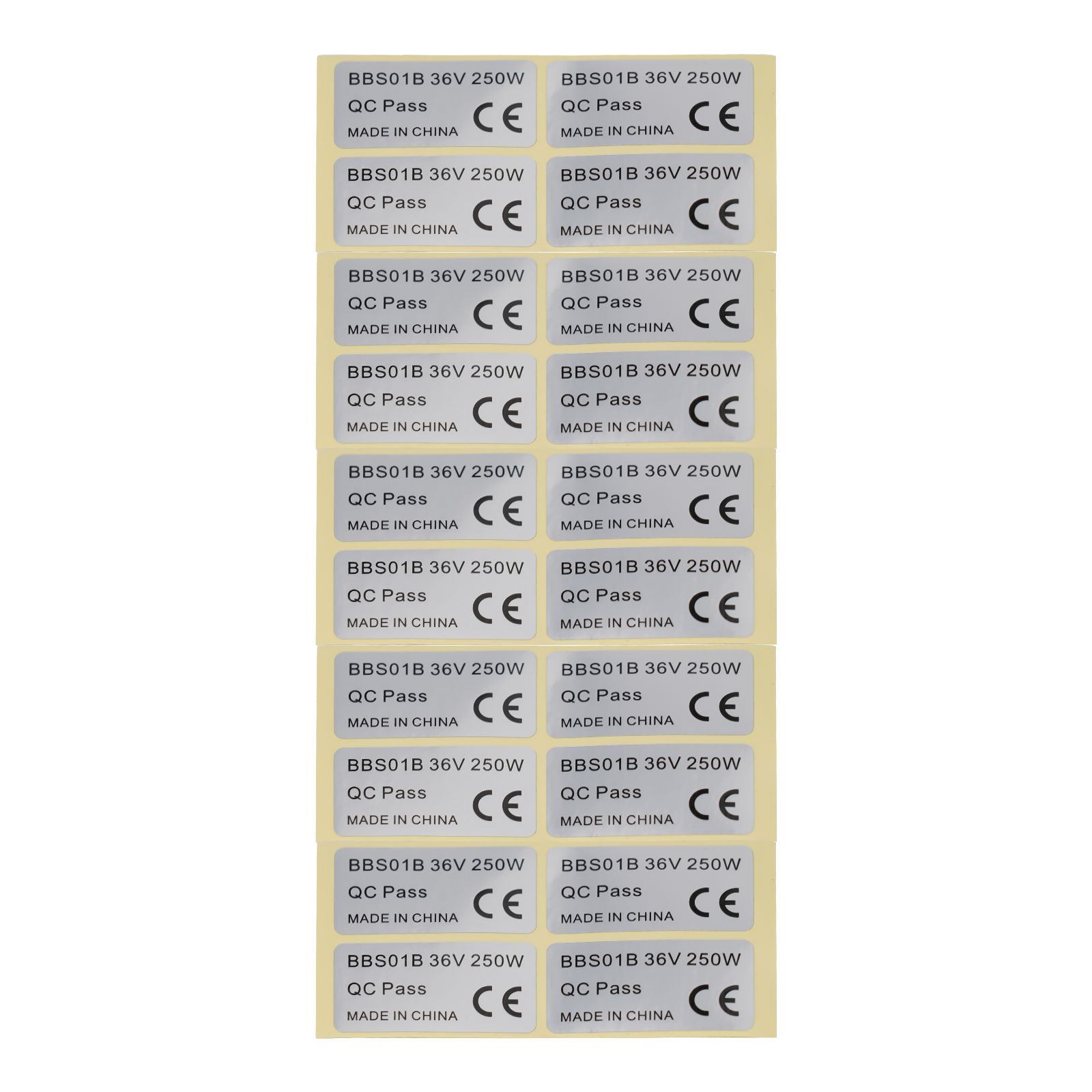 20* Наклейка 20 шт. 45x23 мм 48 В 750 В Компоненты Электровелосипед 36V 250W