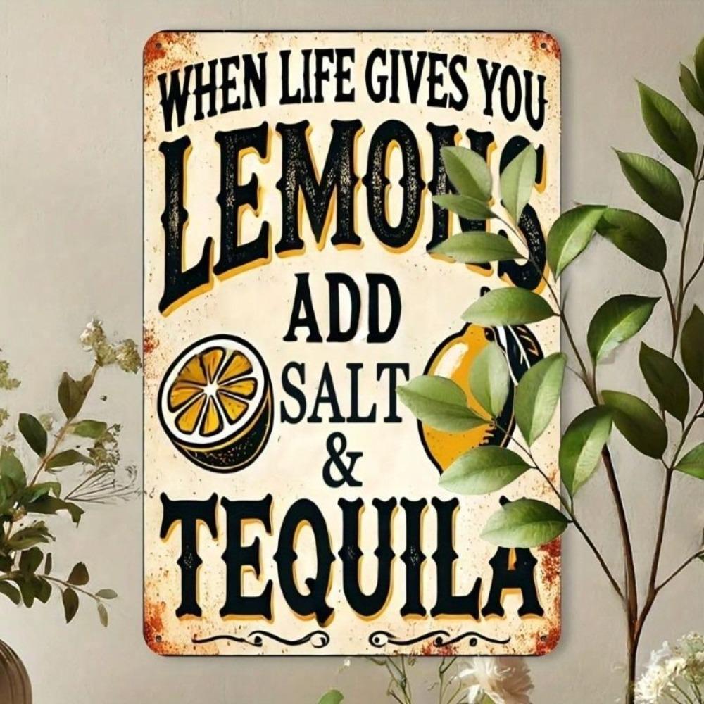 Metal Wall Art Tequila Bar Poster Small Home Decor 20x30 Cm