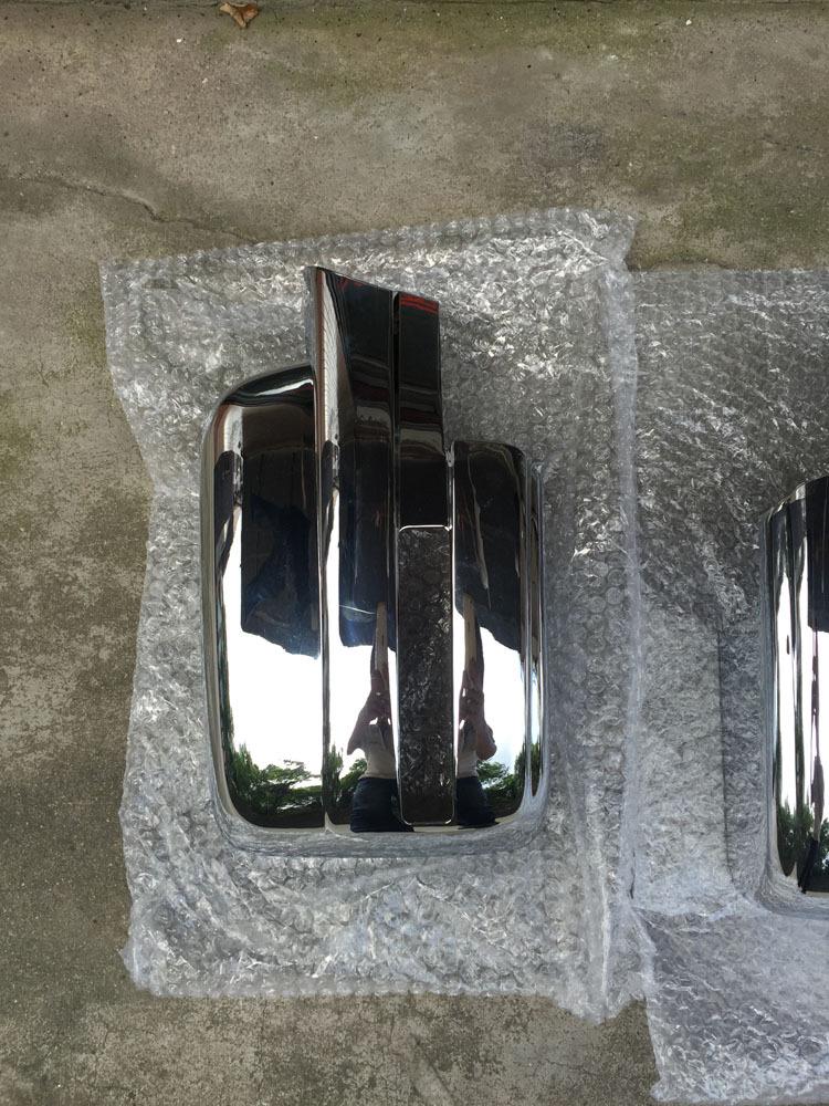 Electroplated Silver Rearview Mirror Cover for 09-14 Ford Raptor F150