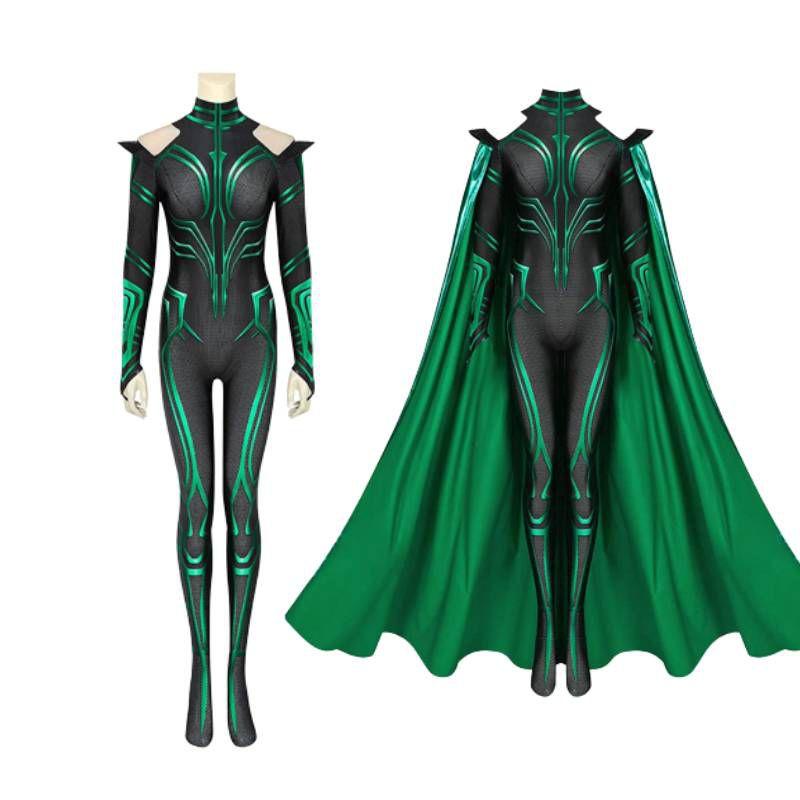 Thor3 Ragnarok Hela Adult Children's Bodysuit Cloak Halloween Costume Perfect For Role Play And Stage Performance