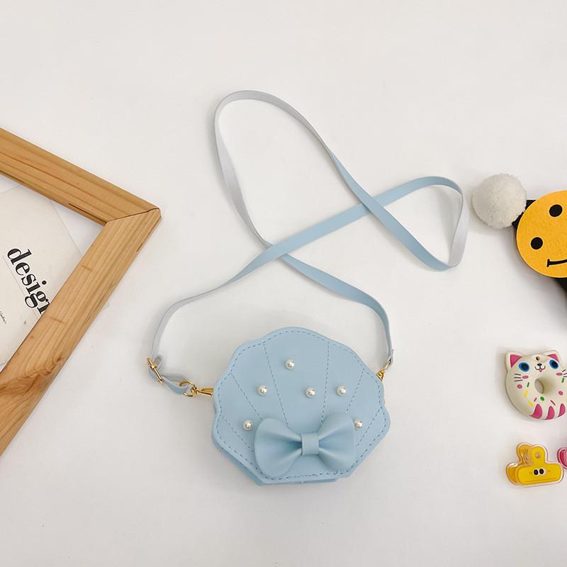 Shell Princess Pearl Bag With Bow For Kids School Daily Use Cute And Sweet