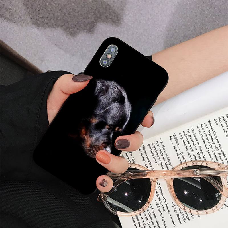 Θήκη τηλεφώνου MaiYaCa Cute Rottweiler Dog για iPhone 11 12 13 Mini Pro Max 8 7 6 6S Plus X 5 S SE 2020 XR XS 10